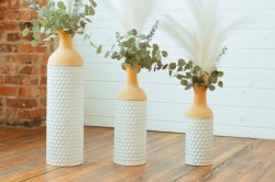 DSC 0125 1707158213 Terracotta Floor Vases (Set of 3)