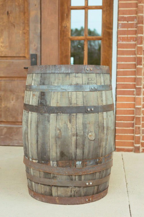Rustic Whiskey Barrel