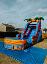 15 Foot Tropical Inferno Dry Slide